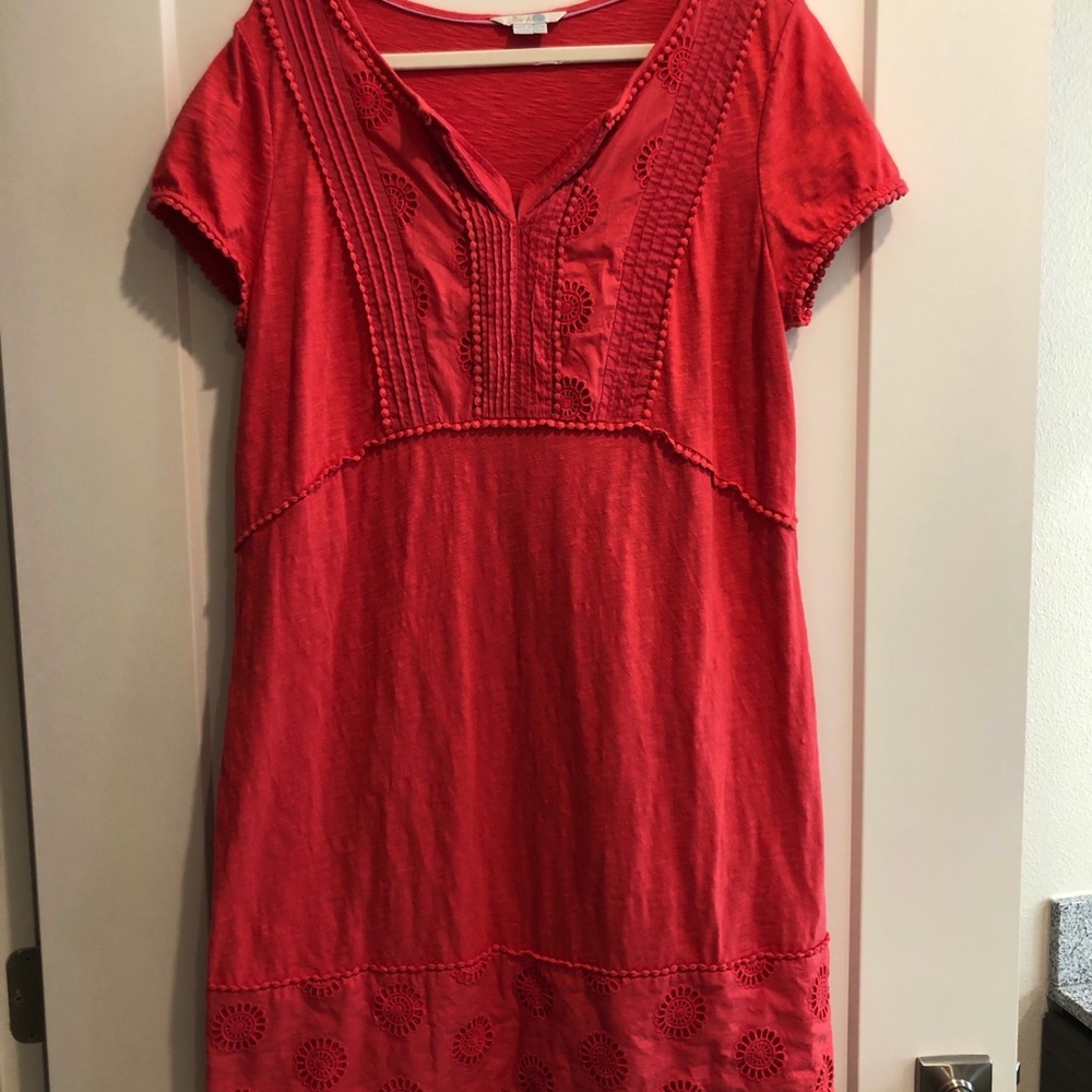 Boden Clio Broderie Jersey Dress - Picture 2 of 6